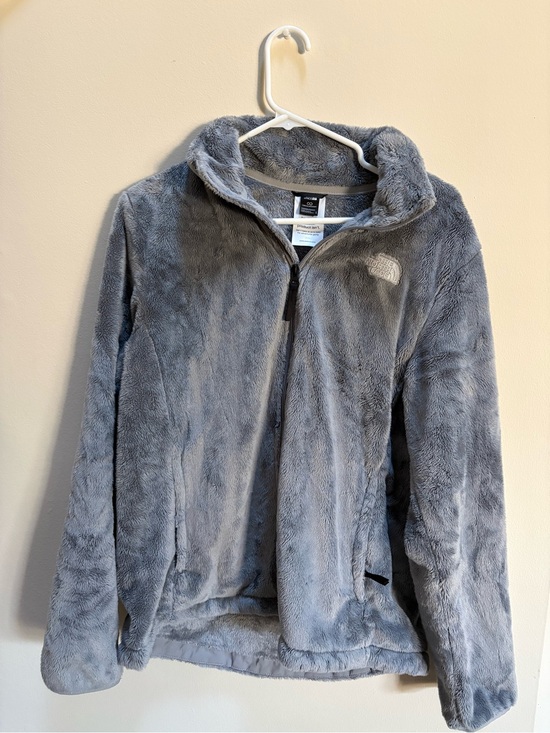 The North Face Jackets & Blazers - The North Face Women's Plush Gray Full-Zip Fleece Jacket
